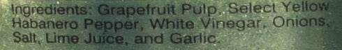 Marie Sharp's Grapefruit Pulp Habanero Hot Sauce 5oz...