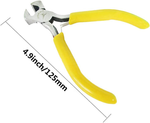Nail Puller,4.1 Inch End Cutting Plier,High Carbon Steel Staple Puller for Jewelry Making, Guitar Bass String Cutting, Pulling Removing Nails, Wir...