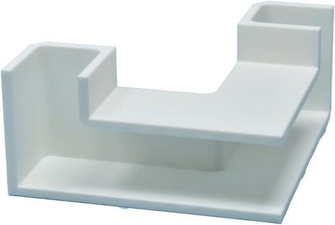 Aquarium Underground Tunnel | Fish & Shrimp Hideout for Aquariums | Unique Underground Viewing Tunnel | Made in USA (Corner Tunnel, White)...