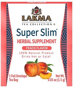 HYLEYS Lakma Super Slim Tea with Peach - 25 Tea Bags...