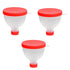 3PCS 200ML Portable Protein Powder Funnel Portable Fill Funnel Gym Partner for Water Bottle Fitness Protein Shaker Bottle Nutrition Storage Contai...