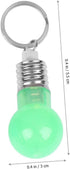 DOITOOL 21pcs Color Luminous Key Chain Funny Keychains Light up Toys Led Color Led Keychain Halloween Key Ring Flashing Led Bulbs Led Light Bulb U...