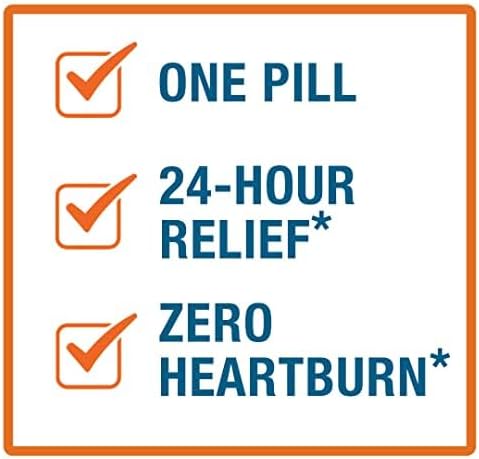 Zegerid OTC 24-Hour Heartburn Relief, The Only Proton Pump Inhibitor with Omeprazole 20mg + Sodium Bicarbonate, Treats Frequent Heartburn, 14ct Ca...