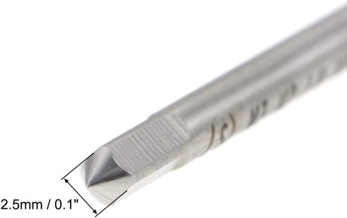 uxcell Metric Machine Tap Left Hand M3 Thread 0.5 Pitch H2 Accuracy 3 Flutes High Speed Steel Screw Thread Taps Tapping Tool...