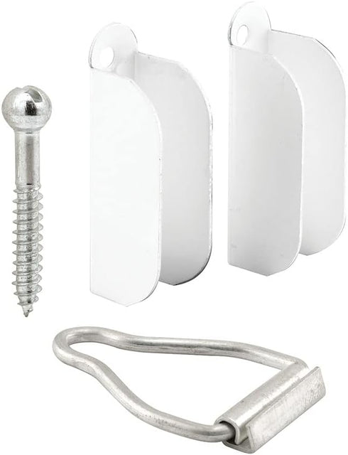 Make-2-Fit PL 8103 Set, 1-9/16 in. x 1-1/2 in, for Use with Double Hung 2 Hangers and 1 Latch, White...