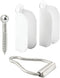 Make-2-Fit PL 8103 Set, 1-9/16 in. x 1-1/2 in, for Use with Double Hung 2 Hangers and 1 Latch, White...