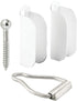 Make-2-Fit PL 8103 Set, 1-9/16 in. x 1-1/2 in, for Use with Double Hung 2 Hangers and 1 Latch, White...