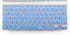 XSKN Hebrew Language Blue Color Silicone Keyboard Skin Cover Compatible with 2015 and Earlier Released MacBook Air 13 inch MacBook Pro 13 15 17 in...