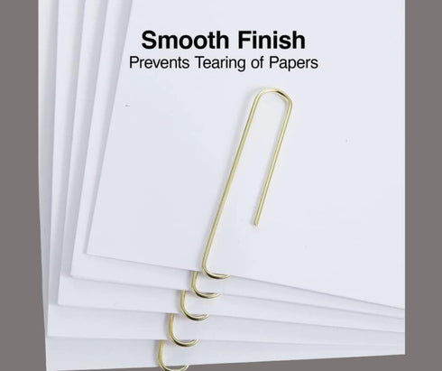 1InTheOffice Jumbo Paper Clips, Gold, Smooth, 2/Pack...
