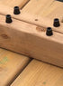 FENCE & DECK RITE Baluster connectors for ¾” OD Metal balusters. Black Polypropylene. (50)...