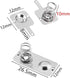 12Pairs Battery Springs AA Battery Negative to Positive Conversion Spring Contact Nickle Plated 12x12mm and 12x26.5mm...