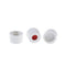 HPLC LC 8-425 Screw Thread Vial Caps, 8 mm, PTFE/Silicone Septa, White, Polypropylene, 100 pcs/pk...