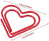 12Pcs Paperclips Heart Shaped Paper Clip Holders, Bookmark Marking Document Organizing Clip for Files Papers Office Supply(Red)...