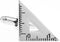 Triangle Cufflinks, Engineer Architect Measuring Ruler Cuff Links...