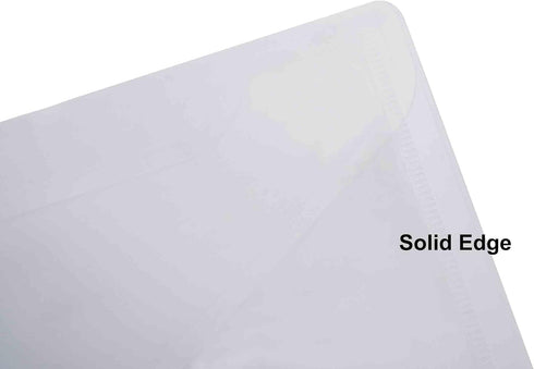 9x7 Clear Plastic Envelopes Hook Loop Closure Receipt Stickers Storage Holder 20 Pack...