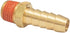 2 Pack Brass Air Hose Barb Fittings Adapter Set - 3/8" Barb to 1/4" NPT Male Pipe, Air Hose Repair Kit Connectors with Sealant...