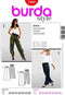 Burda Ladies Easy Sewing Pattern 7400 Harem Pants...