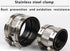 Flexible pipe Coupling with Stainless Steel Clamps.Pipe Connector for PVC and Metal Pipes (4inch/108mm-114mm)...