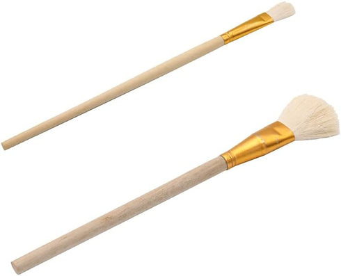 Gilding Brush, Goat Hair Brush, Leaf Sweeper, Paint Brush for Edible Gold Leaf, Gold Flakes, Gold Leaf Sheets (Type2 &Type7...