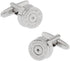 Bullet Shell Casing Army Police Pair Cufflinks in a Presentation Gift Box & Polishing Cloth...