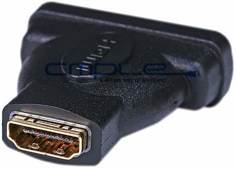 Cmple - DVI-D Female to HDMI Female Adapter, High Speed HDMI Female to DVI Female Coupler, DVI-D (24+1) Female to HDMI Female Adapter, Gold Plated...