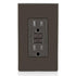 Leviton GFCI Outlet, 15 Amp, Self Test, Tamper-Resistant with LED Indicator Light, Protection from Electric Shock and Electrocution, GFTR1, Brown...