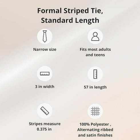 tiemart Formal Striped Tie...