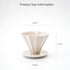 Ceramic Pour-Over Coffee Maker - Slow Drip Coffee Filter - Premium Ceramic with Smooth Textured Glaze for the Discerning Coffee Enthusiast (White)...