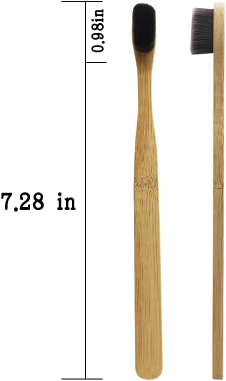 Extra Soft Sensitive Gum Bamboo Toothbrush with 20000 Soft Floss Bristle for Fragile Gums,Braces,Dentures,Pregnant & Elderly...