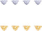 8 Pcs Magnetic Clasps Heart Shape Metal Silver White Magnetic Locking Clasps for DIY Necklace Making Jewelry Bracelet Connectors Women Finding Kit...