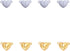 8 Pcs Magnetic Clasps Heart Shape Metal Silver White Magnetic Locking Clasps for DIY Necklace Making Jewelry Bracelet Connectors Women Finding Kit...