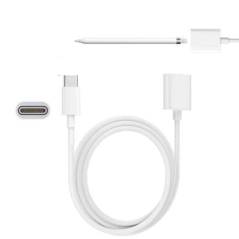 Design for USB C to Apple Pencil Adapter 3.3FT Apple Pencil Charger Compatible with Apple Pencil 1st Generation Protect i Pad Battery & i Pad USB ...
