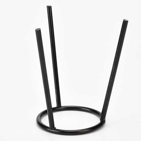 1 Pack Lab Tripod Stand Solid Iron Lamp Support Stand for Laboratory School Classroom, Black...