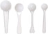 Sowaka 4 Pcs Measuring Spoons 1g 3g 5g 10g Plastic Teaspoon Tablespoon for Accurate Measure Coffee Protein Milk Scoops Spoon Home Kitchen Measurin...