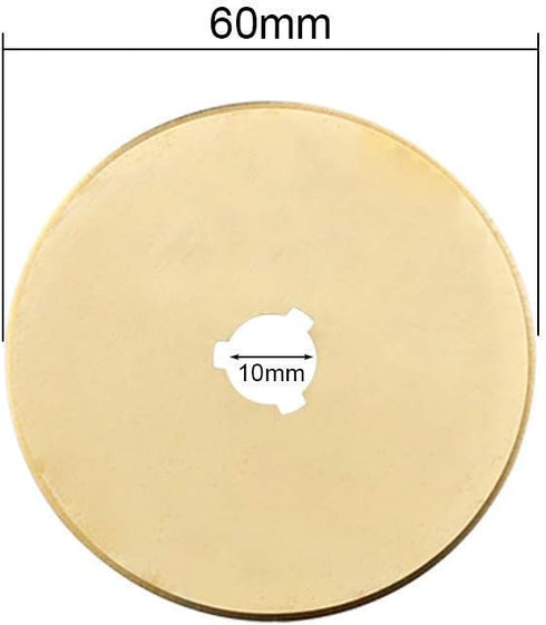 AUTOTOOLHOME Titanium Rotary Cutter Blades 60mm 10 Pack Replacement Quilting Scrapbooking Sewing Arts Crafts Farbric Paper Cutting Tool...