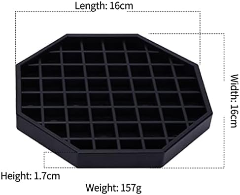 Octagon Coffee Drip Tray by Hard Black Plastic for Coffee Countertop | Drip Tray for Drink Dispenser (6" - 1 Pcs)...