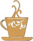Everydecor Yellow Metal Coffee Cup Wall Decor...