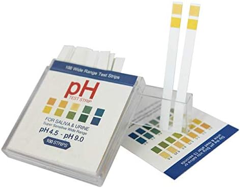 pH Test Strips 100ct -Saliva and Urinalysis Reagent Test Strips for Monitor Body Acidity and Alkalinity .Track and Balance Your Body pH & A Health...