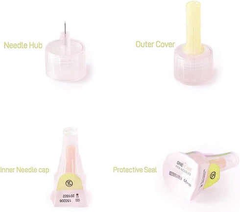 ONE-CARE Pen Tips 32G x 1/5’’ (6mm), Universal Fit, 100/bx...