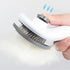 Cat Grooming Brush, pet brush hair remover, Self Cleaning Slicker Brushes for Dogs Cats, dog massage brush (GRAY)...