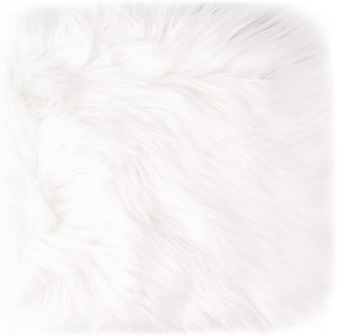 Small Product Photo Background & Luxury Photo Props, 12 Inches Small Square Faux Fur Sheepskin Cushion Fluffy Area Rug, Great for Tabletop Photogr...