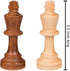 2 in 1 Chess Pieces Wood Chess Pieces + Checker Pieces Without Board (3.5 inches)...
