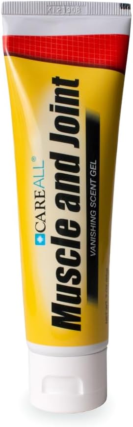 CareAll Muscle & Joint Vanishing Scent Gel, 3.0 oz., Non-Greasy, Pain Relief Gel for Muscle, Back and Minor Arthritis, Topical Analgesic, 2.5% Men...