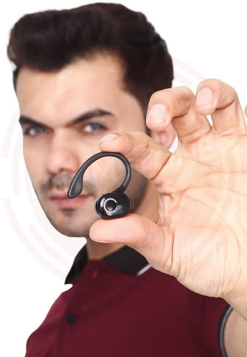 Experience Chic Elegance with Stylish, Fashionable Single-Ear Bluetooth Headphones for Men, Offering A Mini Headset Design with an Elegant Mic-Equ...