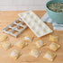 Ravioli Mold with Extra Large 2 1/2 Inch Squares- Authentic Ravioli Tray and Press, Makes 10 Italian Raviolis at a Time, Easy to Use Pasta Maker K...