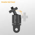 Aluminum 360 Degree Rotation Camera Mount, 1/4 Screw Adjustable Adapter Mount, Compatible with GoPro Hero 12/11/10/9/8/7, DJI, Sony, Xiaomi yi and...