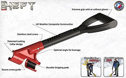 Plus Secondary Back Saver Handle for Snow Shovels and Garden Tools as Seen on Dragon's Den (Canada Shark Tank) (1 ct., Standard)...