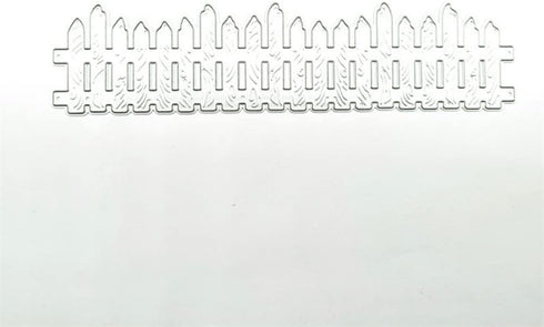 LZBRDY 1.6 by 6.4 Inch Wooden Fence Embossing Metal Cutting Dies for Scrapbooking Card Making Birthday Thanksgiving Christmas Craft Die Cuts Stenc...