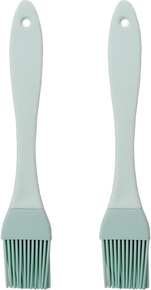 2 Pack - Silicone Pastry Brush Plastic Grip Bake Oil Non-stick Brushes for Basting, Baking, Cooking Food Brush...