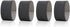 Monosaudio Carbon Fiber Speaker Spike Floor Protectors Speaker Isolation Feet 40x20mm Speaker Spike Floor Protectors Pad Stand for Audio,Speakers,...